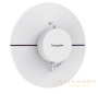 термостат для душа встраиваемый hansgrohe showerselect comfort s, 15559700, белый матовый
