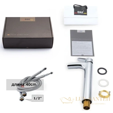 смеситель для раковины d&k rhein.marx da1392701, хром