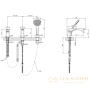 смеситель gessi rilievo 59037.030 на борт ванны, copper pvd