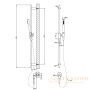 душевой гарнитур gessi habito unito 70042.031, хром