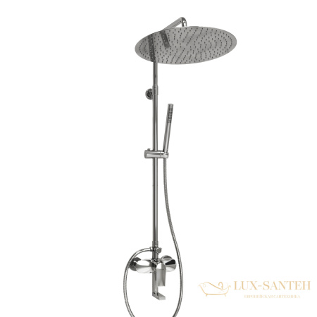 душевая система 400 мм wasserkraft a166.117.137.010.ch, хром