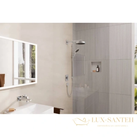 держатель верхнего душа hansgrohe square 38,9 см хром 27694000