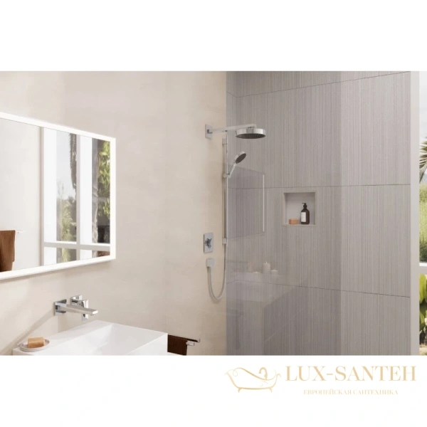 держатель верхнего душа hansgrohe square 38,9 см хром 27694000