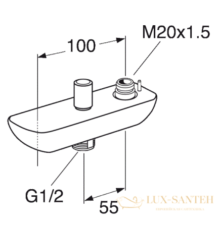 излив gustavsberg estetic gb41638860 с переключателем для смесителя, цвет хром