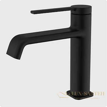 смеситель для раковины aquame asti aqm6410mb, черный матовый