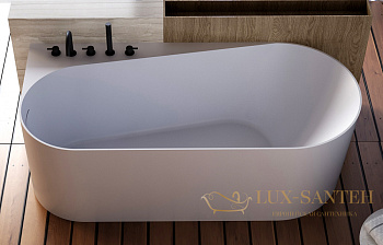 ванна акриловая угловая abber ab9496-1.7 l, белый глянцевый