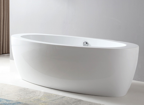 акриловая ванна abber ab9206, цвет белый