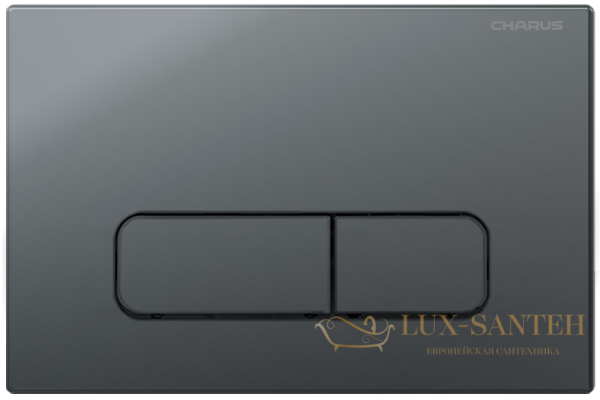 панель смыва charus tm, elegia, fp.320.grp.01, графит