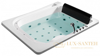 ванна акриловая гидромассажная gemy g9265 k, белый
