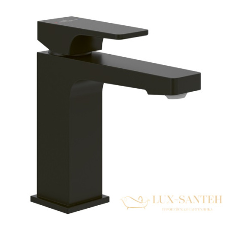 смеситель для раковины villeroy & boch architectura square tvw125004000k5 без донного клапана, черный матовый