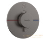 термостат для душа встраиваемый hansgrohe showerselect comfort s, 15553340, черный хром шлифованный