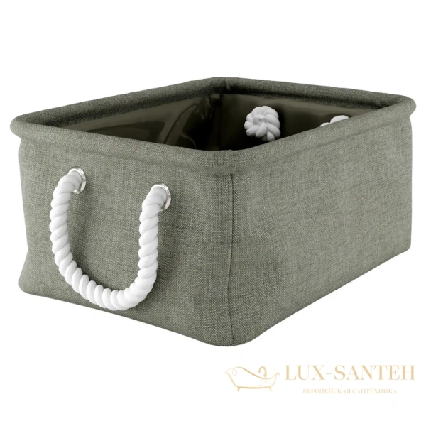 корзина для белья wasserkraft wiese wb-840-s 8,5 л, серый