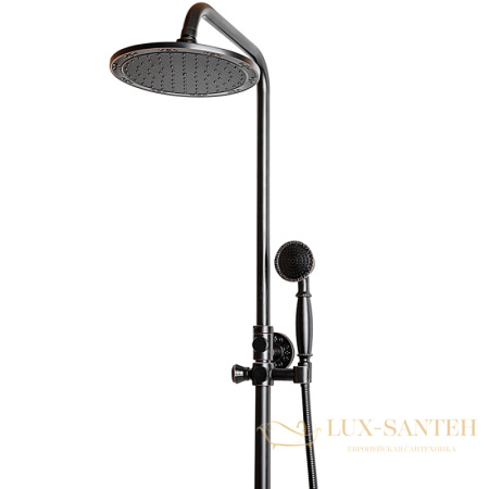 душевая система milacio almeria mc.100.bbr, черная бронза