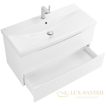 тумба под раковину belbagno marino-cer marino-cer-1000-2c-so-bo-p 100 см подвесная, bianco opaco