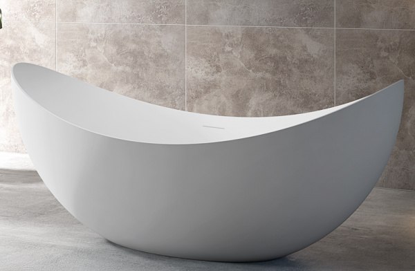 акриловая ванна abber ab9333, цвет белый