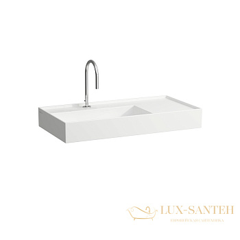 раковина laufen kartell by 8.1033.8.000.111.1 универсальная 90 см, белый глянцевый