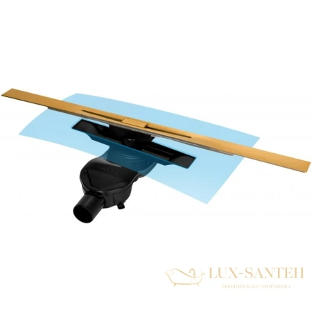 душевой канал berges simpel 092112 800 мм, золото