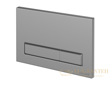 кнопка cersanit blick пластик хром матовый, 64078, хром