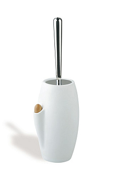 ерш керамический stil haus zefiro 646(08-bi) напольный с ароматизатором, хром-белая керамика
