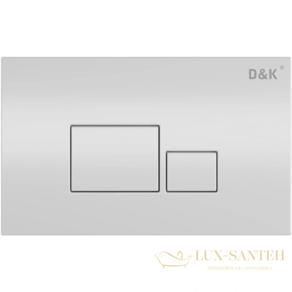 клавиша смыва d&k quadro db1519016 для инсталляции, белый