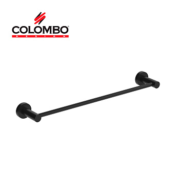полотенцедержатель colombo design plus w4910.nm 48,5 см, черный матовый