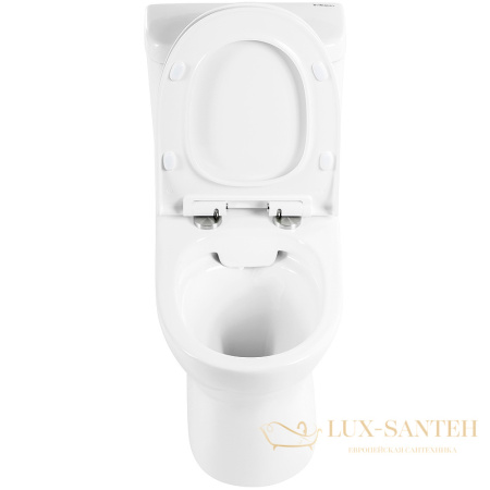 унитаз компакт belbagno steam bb130cpr/bb130sc без бачка с сиденьем микролифт, белый