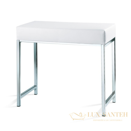 скамейка decor walther dw60 0503204, хром/белый