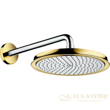 тропический душ hansgrohe raindance classic 27424090, хром золото