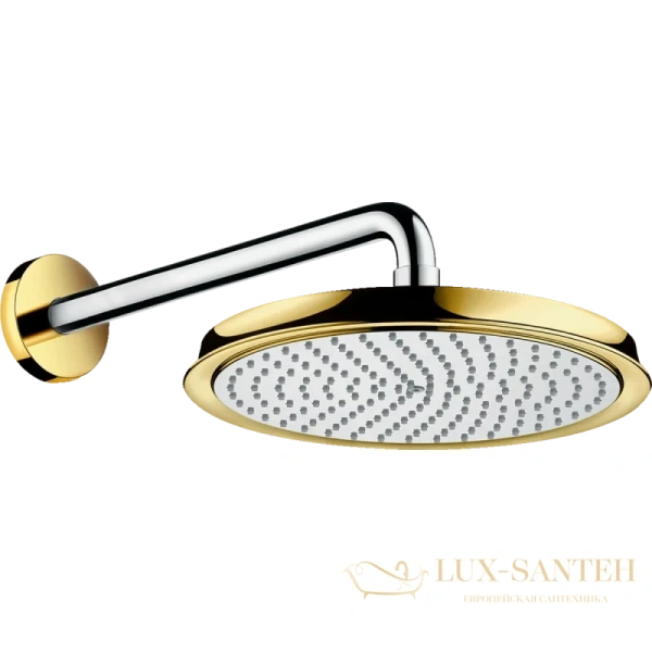 тропический душ hansgrohe raindance classic 27424090, хром золото