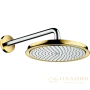 тропический душ hansgrohe raindance classic 27424090, хром золото