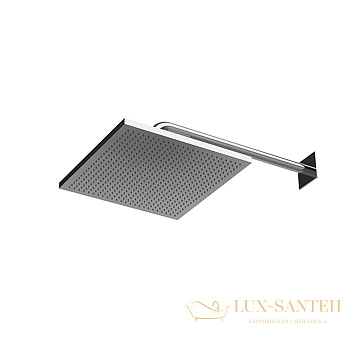 верхний душ 300 мм, almar velvet e044278.bs, без кронштейна, нержавеющая сталь брашированная 