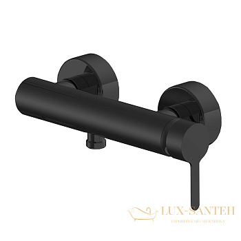 смеситель для душа fima carlo frattini snap f3115/1ns, черный матовый