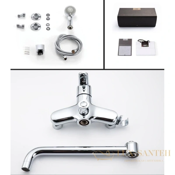 смеситель d&k rhein.marx da1393301 для ванны, хром