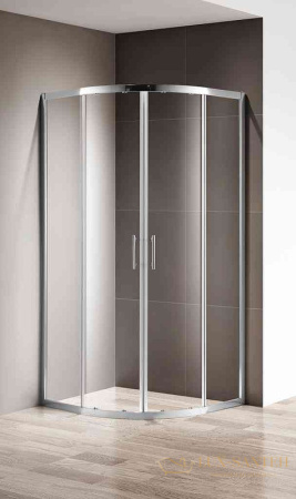 душевой уголок cezares slider slider-r-2-90/100-c-cr 100х100 профиль хром, стекло прозрачное