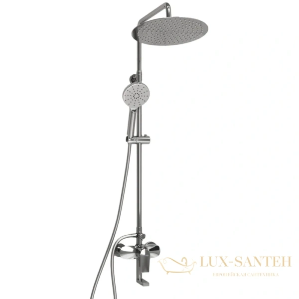 душевая система wasserkraft a166.116.127.087.ch 300 мм, хром