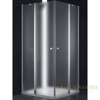 душевой уголок cezares elena elena-w-ah-2-120/90-p-cr-r 120x90 r профиль хром, стекло рифленое