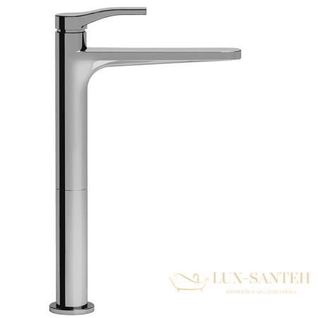 смеситель для раковины, fantini al/23, 26 02 b006wf, 1 отв., без донного клапана, излив 170мм, хром