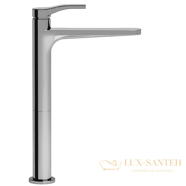 смеситель для раковины, fantini al/23, 26 02 b006wf, 1 отв., без донного клапана, излив 170мм, хром