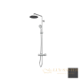 душевая система для душа almar velvet rain e405002.ab, с термостатом, черный хром глянцевый брашированный pvd