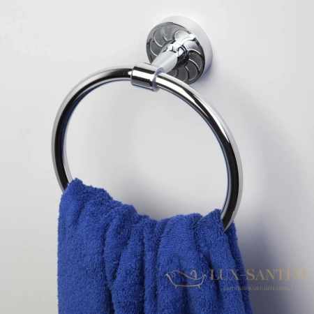 полотенцедержатель-кольцо wasserkraft isen k-4060, хром