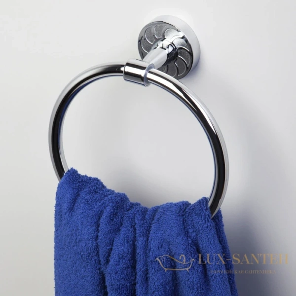 полотенцедержатель-кольцо wasserkraft isen k-4060, хром