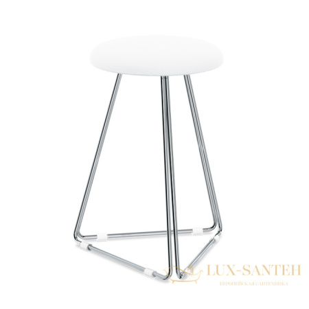 табурет decor walther dw 71 0508704 для душа, белый/хром