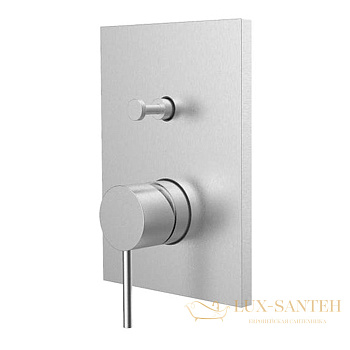 смеситель для душа встраиваемый almar 316 collection e186582.316, на 2 выхода, нержавеющая сталь брашированная