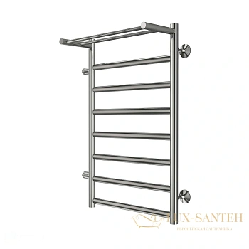 полотенцесушитель водяной terminus хендрикс 4670078531582 с полкой п8 500х800 с боковым подключением 500 слева