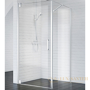 душевой уголок belbagno marmi marmi-ah-1-80/100-c-cr 80х100 см профиль хром, стекло прозрачное 