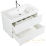 тумба под раковину belbagno albano-cer albano-cer-1050-2c-so-bl 105 см подвесная, bianco lucido