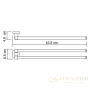полотенцедержатель wasserkraft lippe k-6531 43,5 см, хром