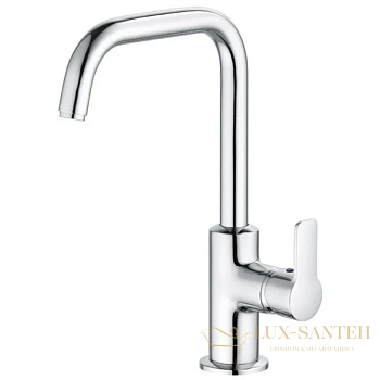 смеситель для раковины kludi pure&easy 370230565 с донным клапаном, хром