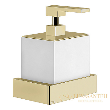 дозатор для жидкого мыла подвесной белый gessi inverso accessories 20814.727, brass brushed pvd