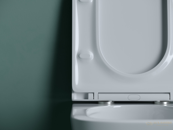 унитаз подвесной ceramica nova union, cn4009t, смыв торнадо, безободковый, с сиденьем микролифт, белый